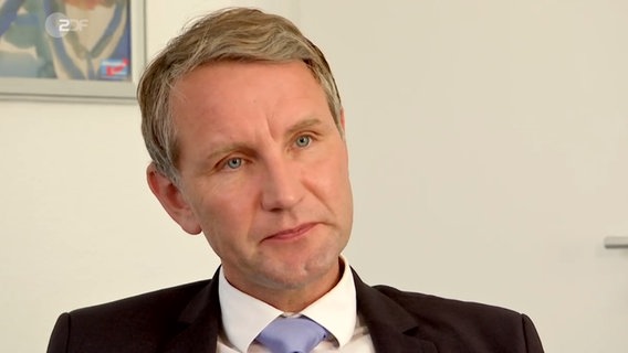 Björn Höcke während eines Interviews mit dem ZDF © ZDF/ heute.de 