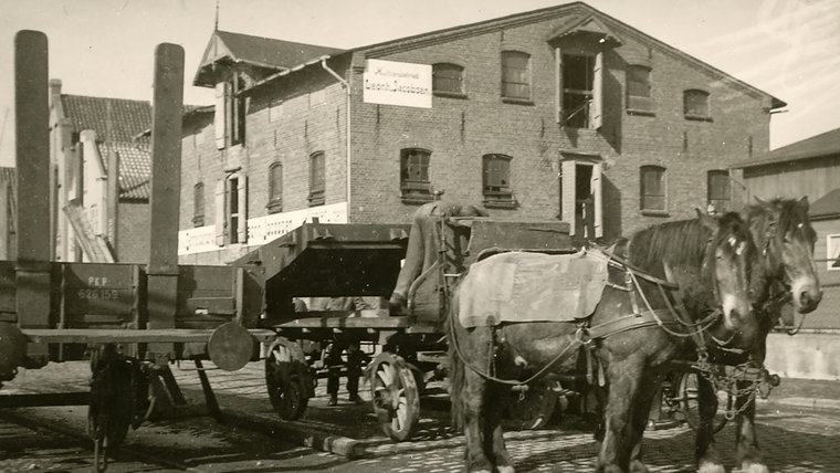 Eine historische Aufnahme des Speichers in Husum. © Museumsverbund Nordfriesland