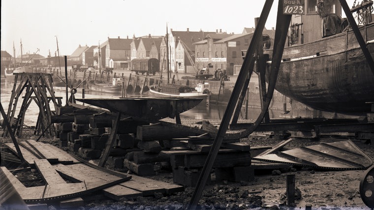 Eine historische Aufnahme von Husum. © Kreisarchiv, Sammlung Hoffmann