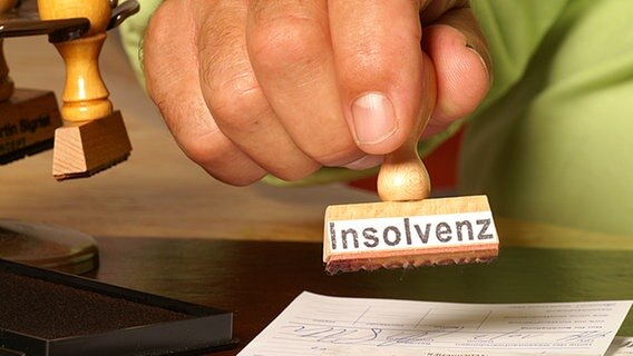 Stempel mit der Aufschrift Insolvenz © Picture-Alliance 