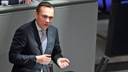 Johannes Arlt (SPD) bei einer Rede im Bundestag. © dpa picture alliance Foto: Marco Rauch