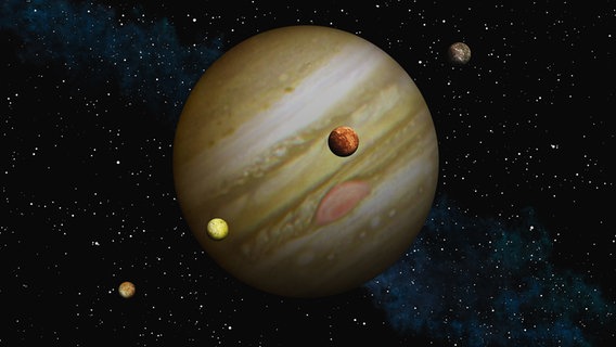 Der Planet Jupiter. © picture alliance/chromorange Foto: CHROMORANGE / Peter Kirschner