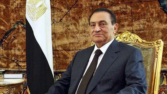 Der frühere ägyptische Staatspräsident Husni Mubarak. © dpa Foto: Khaled ElFiqi