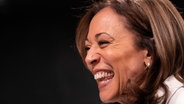 US-Vizepräsidentin Kamala Harris im Profil © picture alliance Foto: Nathan Howard