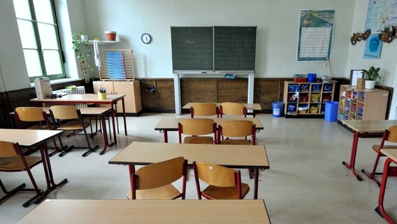 Leeres Klassenzimmer © dpa- report Foto: Peter Endig