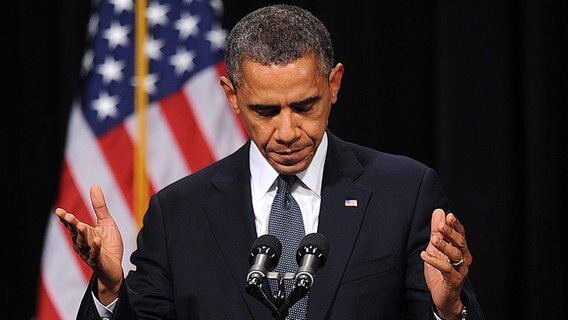 US-Präsident Barack Obama. © dpa bildfunk Foto: Olivier DoulieryPool