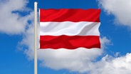 Die Flagge von Österreich © picture alliance / Bildagentur-online/McPhoto | Bildagentur-online/McPhoto 