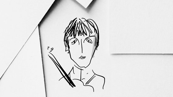 Eine Karikatur von Paul McCartney © Ocke Bandixen 