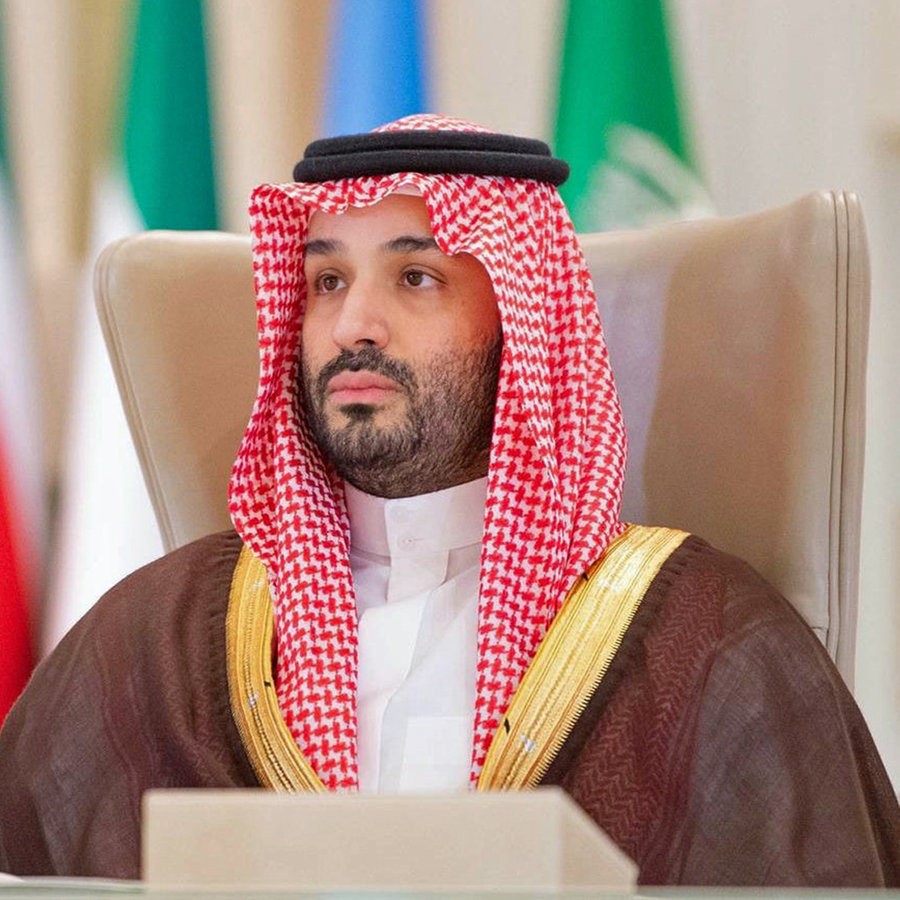 Der saudische Kronprinz Mohammed bin Salman auf dem gemeinsamen Sondergipfel der Organisation für Islamische Zusammenarbeit (OIC) und der Arabischen Liga in Riad. © Saudi Press Agency Apaimages/APA Images via ZUMA Press Wire/dpa 