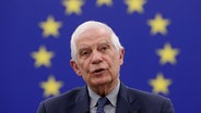 Der Leiter der Außenpolitik der Europäischen Union, Josep Borrell, spricht während einer Debatte im Europäischen Parlament. © AP/dpa Foto: Jean-Francois Badias