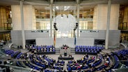 Blick in den Plenarsaal des Bundestags in Berlin während einer Sitzung. © picture alliance/dpa | Britta Pedersen Foto: Britta Pedersen