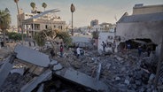 Ein schwer beschädigtes Krankenhaus in Gaza. © picture alliance/dpa Foto: Jehad Alshrafi