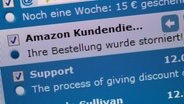 Spam-Mails in einem Email-Postfach. © picture alliance Foto: Andrea Warnecke