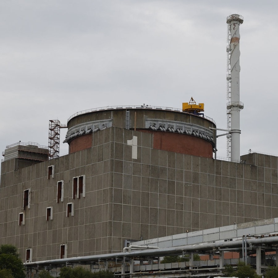 Blick auf das von Russland besetzte Atomkraftwerk Saporischschja. © picture alliance/dpa/XinHua | Victor Foto: XinHua | Victor