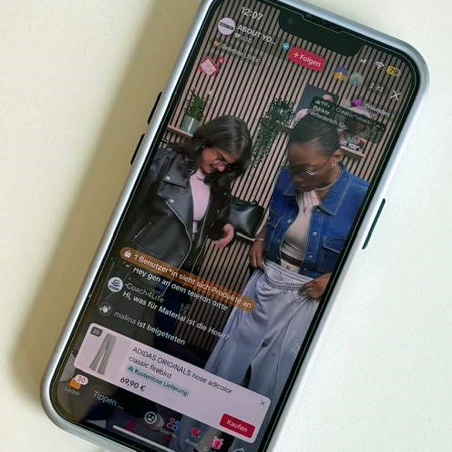 Ein Live-Shopping Event auf der Social Media Plattform TikTok. © privat 