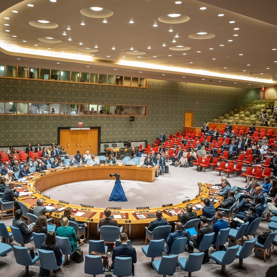 Eine Sitzung des UN-Sicherheitsrats zur Ukraine in New York (USA). © dpa Foto: Michael Kappeler