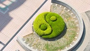 Yin-Yang Symbol aus Sträuchern geformt © picture alliance / imageBROKER | Lawrence Lu Foto: Lawrence Lu