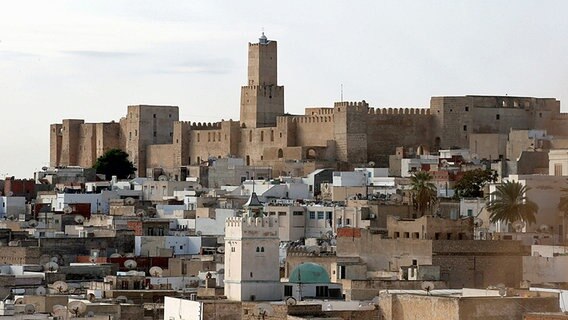 Ansicht der Stadt Sousse in Tunesien. © dpa bildfunk 