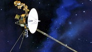 Eine Illustration der US-Raumsonde Voyager 1 der NASA. © dpa bildfunk 