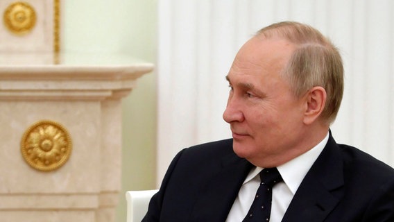 Profilfoto von Wladimir Putin während eines Gesprächs © Pool Sputnik Kremlin/AP/dpa Foto: Mikhail Klimentyev