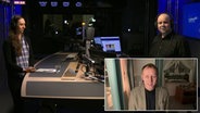 Moderator Marius Zekri diskutiert in der NDR Info Redezeit mit den Gästen Karl Emmert-Fees, Jana Fischer und Prof. Hauke Hilz über die Einführung einer Zuckersteuer. © NDR 