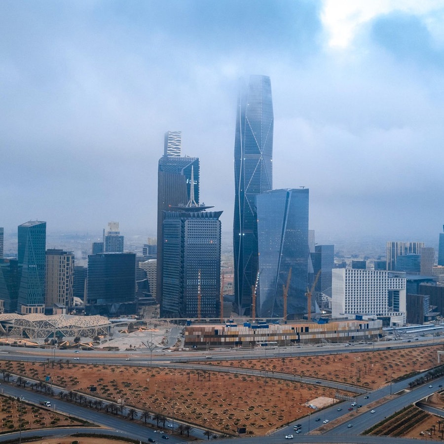 Blick auf die Skyline von Riad. © picture alliance/dpa/Saudi Press Agency 