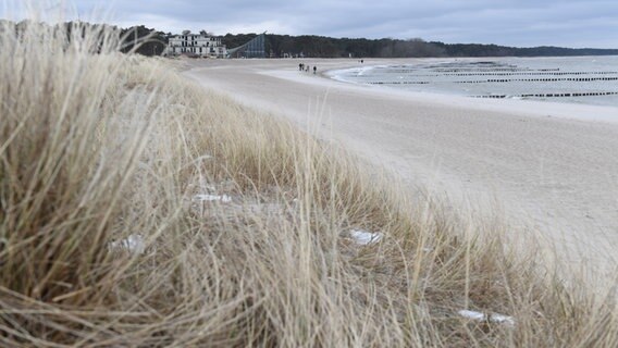 Der Strand bei Glowe. © dpa picture alliance Foto: Stefan Sauer