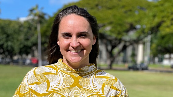 Leah Laramee, Mitglied der hawaiinischen Klimawandelkommission © ARD Foto: Christine Schacht