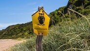 Ein Nationalpark-Schild auf Hiddensee, Rügen. © picture alliance Foto: A.Held