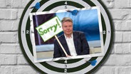 Eine Bildmontage zeigt Robert Habeck mit einem Schild, auf das das Wort Sorry gesprüht wurde. © Imago Images Foto: Jürgen Heinrich / Wolfgang Maria Weber