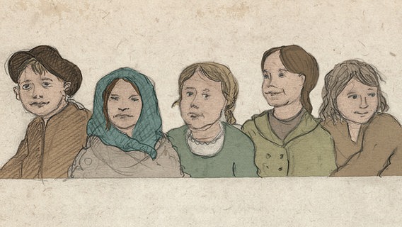 Illustration aus dem Buch "Wilhelms Reise - eine Auswanderergeschichte" von Anke Bär. © Gerstenberg Verlag 