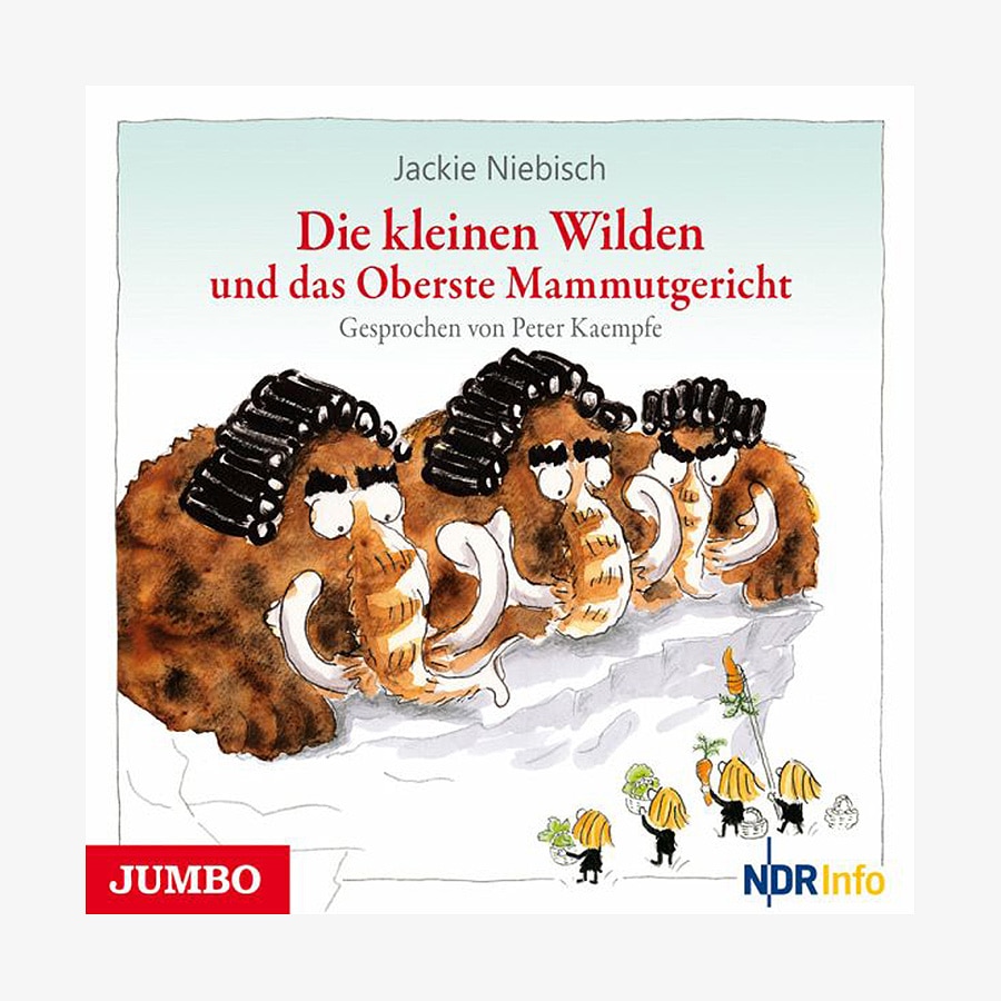 Cover der CD "Die kleinen Wilden und das Oberste Mammutgericht" von Jackie Niebisch, erschienen im Verlag Jumbo - Neue Medien. © Verlag Jumbo - Neue Medien 