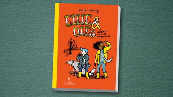 Cover des Kinderbuches "Elli & Oleg - außer uns ist keiner hier" von Katja Ludwig, erschienen im Verlag Klett Kinderbuch. © Verlag Klett Kinderbuch 