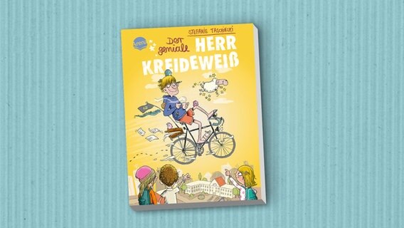Cover des Kinderbuches "Der geniale Herr Kreideweiß" von Stefanie Taschinski, erschienen im Verlag Arena. © Arena Verlag 