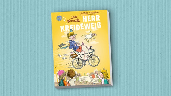 Cover des Kinderbuches "Der geniale Herr Kreideweiß" von Stefanie Taschinski, erschienen im Verlag Arena. © Arena Verlag 