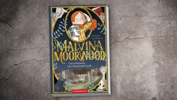 Cover des Kinderbuches "Malvina Moorwood - Das Geheimnis von Moorwood Castle" von Christian Loeffelbein , erschienen im Verlag Coppenrath. © Verlag Coppenrath 