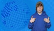 Gebärdender Teenager  