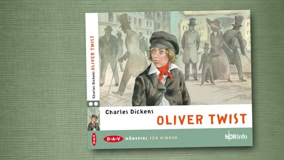 Cover des Kinderhörspiels "Oliver Twist", erschienen im Verlag DAV © DAV Hörspiel für Kinder 