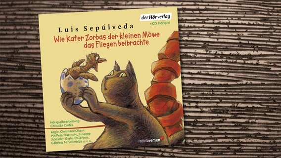 CD-Cover "Wie der Kater Zorbas der kleinen Möwe das Fliegen beibrachte © Hörverlag 