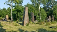 Die Megalithen von Monteneuf sind im "Zauberwald" Brocéliande in der Bretagne - ein sagenumwobener Wald, in dem auch Merlins Grab liegt. © picture-alliance / maxppp | OUEST FRANCE 