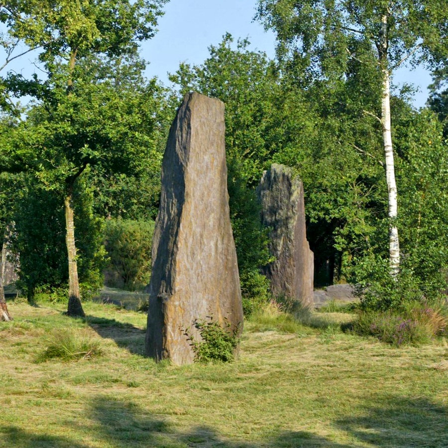 Die Megalithen von Monteneuf sind im "Zauberwald" Brocéliande in der Bretagne - ein sagenumwobener Wald, in dem auch Merlins Grab liegt. © picture-alliance / maxppp | OUEST FRANCE 