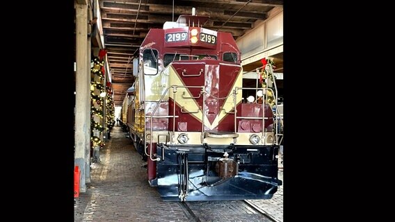 Eine alte Lokomotive der Grapevine Railroad in Fort Worth, USA © NDR Foto: Guido Meyer
