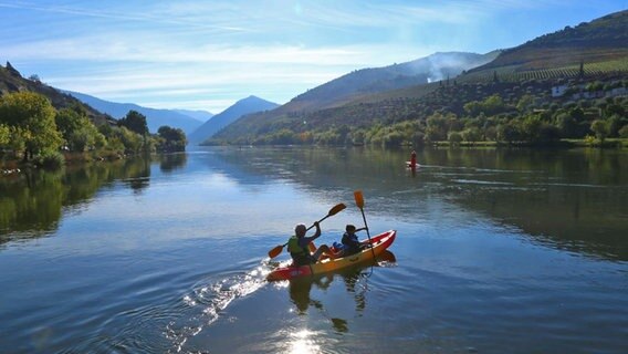 Kayaks auf dem Rio Douro in Portugal © NDR Foto: Tom Noga