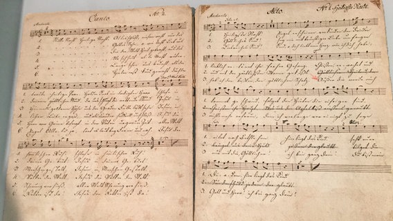 Die Original-Noten von "Stille Nacht" wurden erst nach 1854 gefunden © NDR Foto: Julio Segador