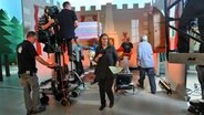 Ein Blick ins Sesamstraßen-Fernsehstudio © NDR Foto: Katharina Mahrenholtz