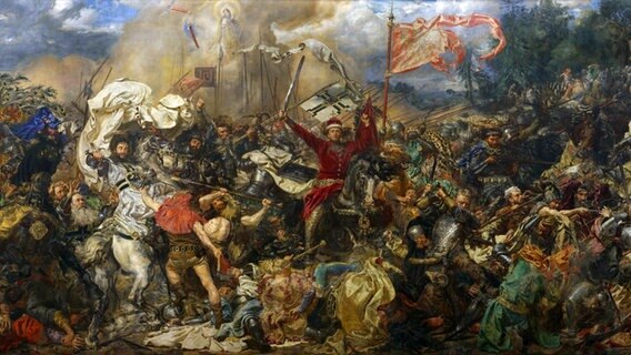 Ausschnitt des Gemäldes "Schlacht bei Grunwald" von Jan Matejko © IMAGO / United Archives International 