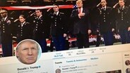 Ein Screenshot des Twitter-Profils von US-Präsident Donald Trump. © Screenshot/Twitter 