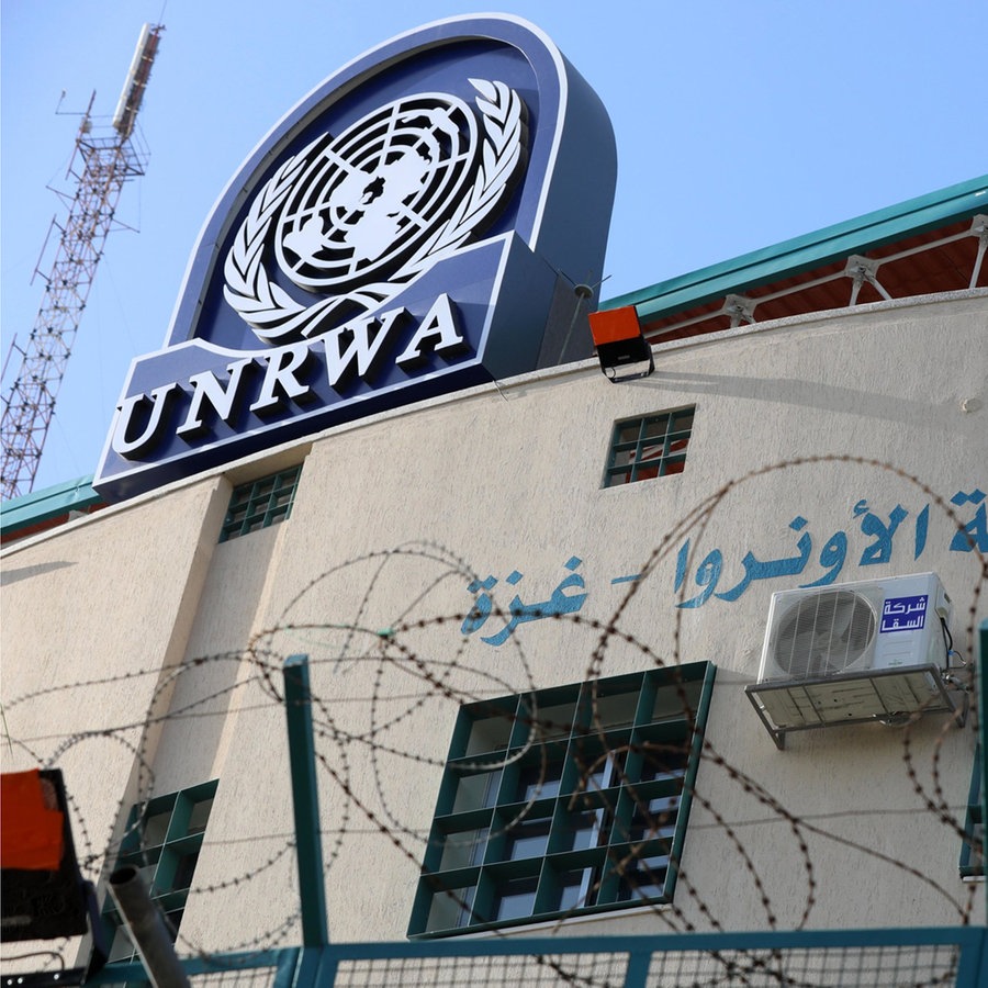 Das Hauptquartier der United Nations Relief and Works Agency (UNRWA) in Gaza. © dpa Bildfunk Foto: Ashraf Amra/Zuma Press/dpa