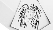 Eine Karikatur von Kate Bush © Ocke Bandixen 
