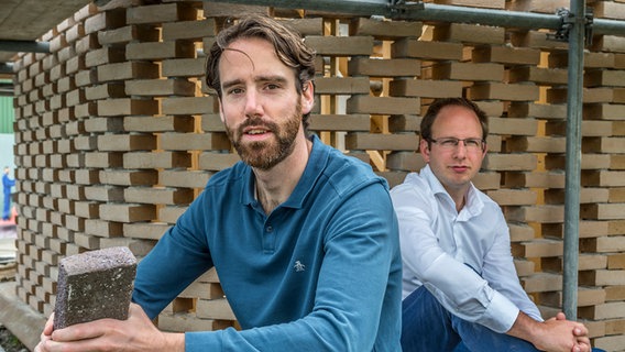 Ward Massa und Jasper Brommet von der Firma Stonecycling. Ward Massa und Jasper Brommet von der Firma Stonecycling. Foto: Rene van den Burg
